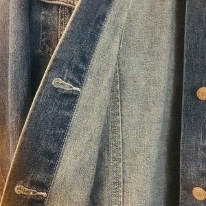 Medium wash jean jacket with details